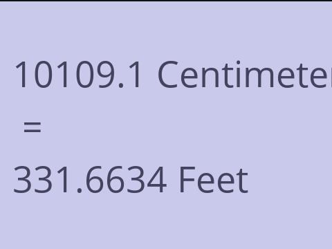 10109.1 CM TO FEET