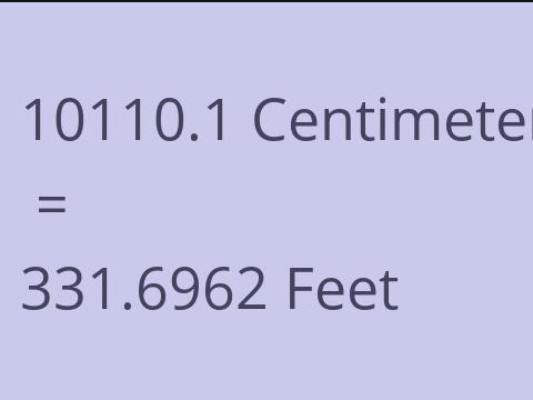 10110.1 CM TO FEET