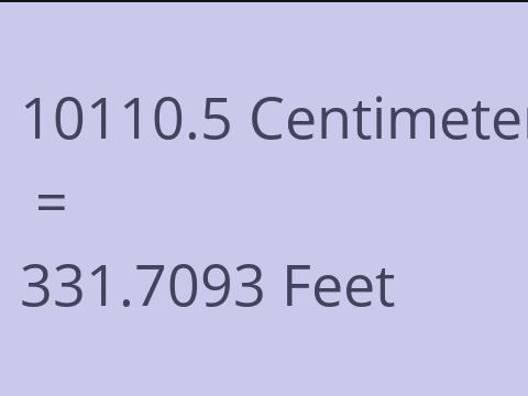 10110.5 CM TO FEET