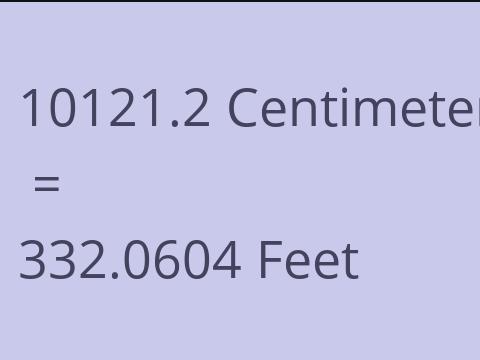 10121.2 CM TO FEET