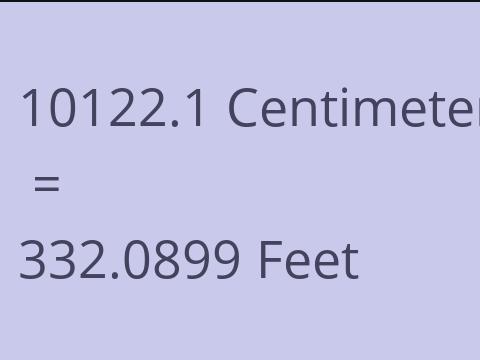 10122.1 CM TO FEET
