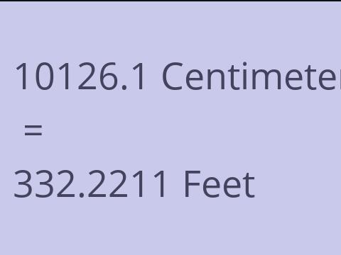 10126.1 CM TO FEET
