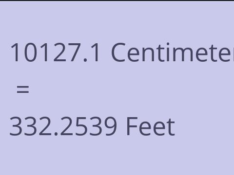 10127.1 CM TO FEET