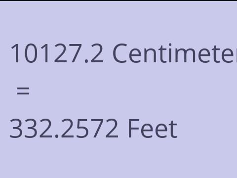 10127.2 CM TO FEET