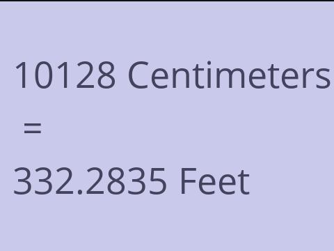 10128 CM TO FEET