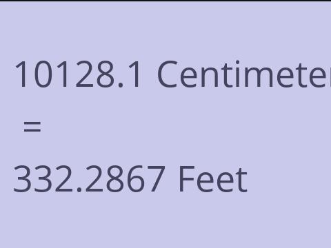 10128.1 CM TO FEET