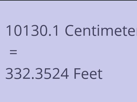 10130.1 CM TO FEET