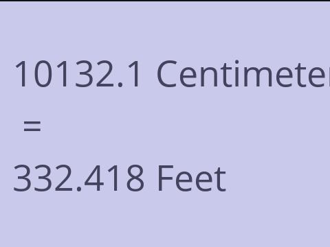 10132.1 CM TO FEET