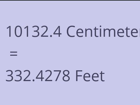 10132.4 CM TO FEET