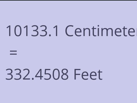 10133.1 CM TO FEET