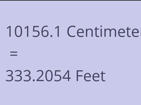 10156.1 CM TO FEET