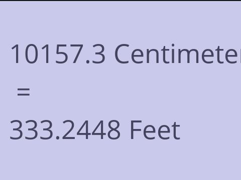 10157.3 CM TO FEET