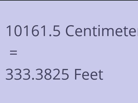 10161.5 CM TO FEET
