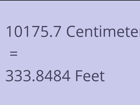 10175.7 CM TO FEET