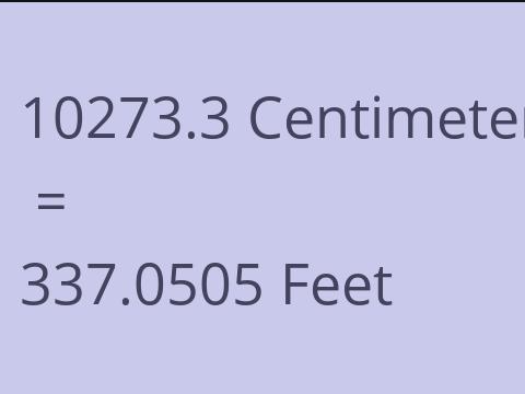 10273.3 CM TO FEET