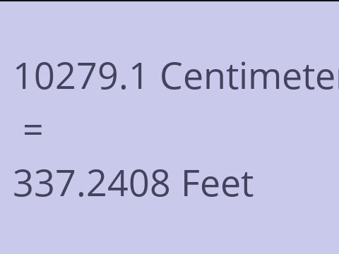 10279.1 CM TO FEET