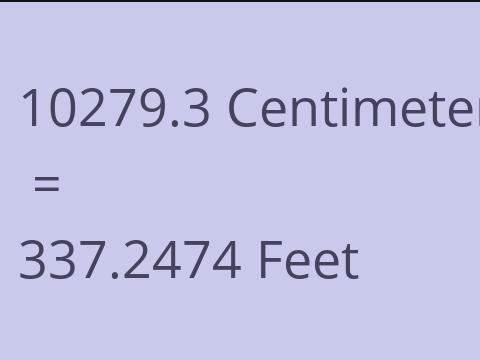 10279.3 CM TO FEET