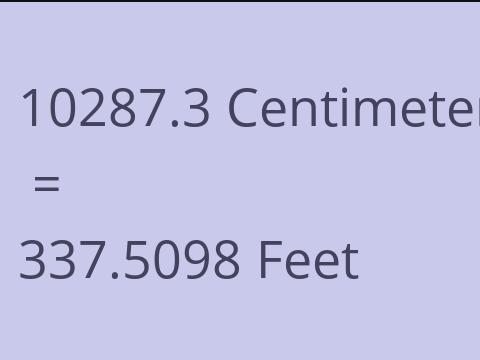 10287.3 CM TO FEET