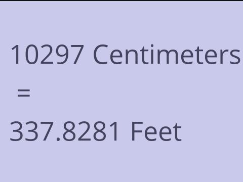 10297 CM TO FEET