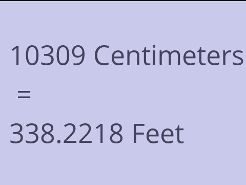 10309 CM TO FEET