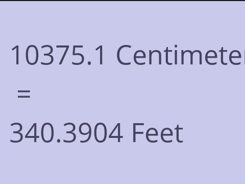 10375.1 CM TO FEET