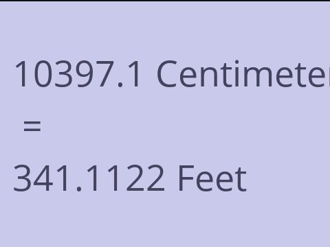 10397.1 CM TO FEET