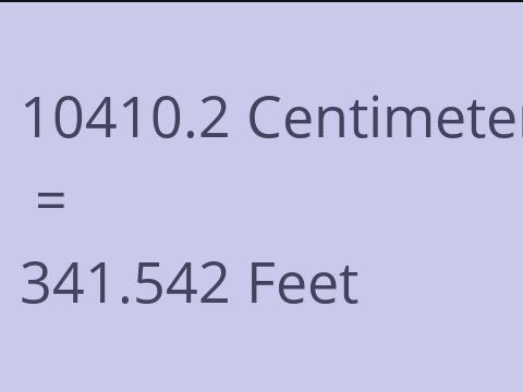 10410.2 CM TO FEET