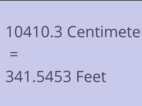 10410.3 CM TO FEET