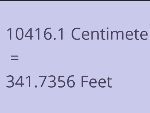 10416.1 CM TO FEET