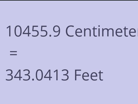 10455.9 CM TO FEET