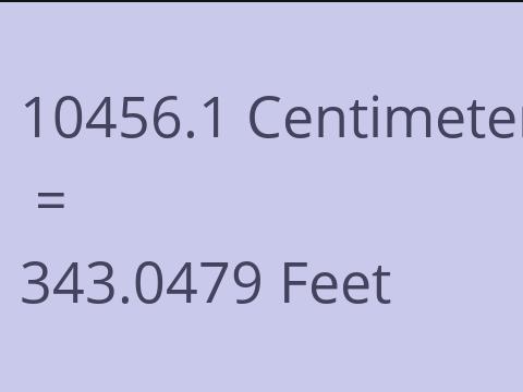 10456.1 CM TO FEET