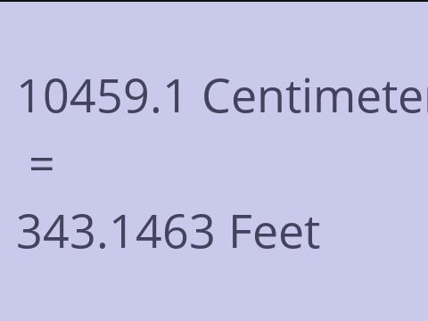 10459.1 CM TO FEET