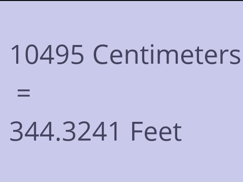 10495 CM TO FEET
