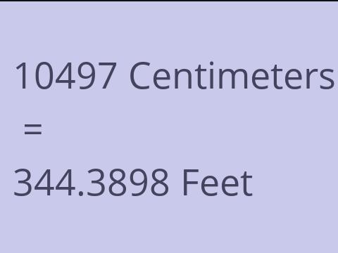 10497 CM TO FEET