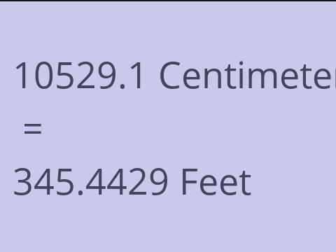 10529.1 CM TO FEET