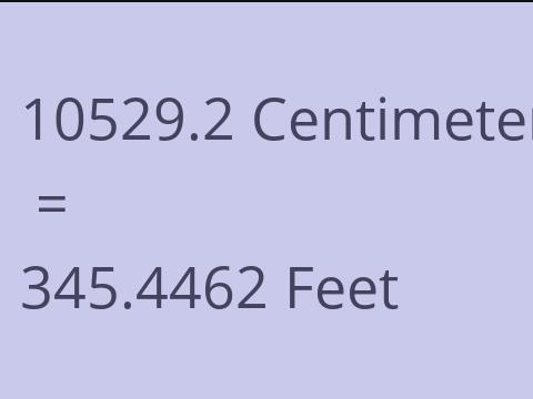 10529.2 CM TO FEET