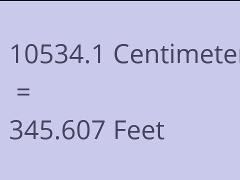 10534.1 CM TO FEET