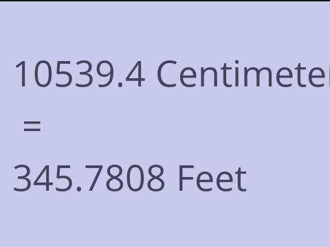 10539.4 CM TO FEET