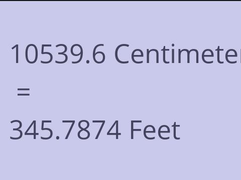 10539.6 CM TO FEET