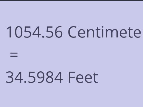 1054.56 CM TO FEET