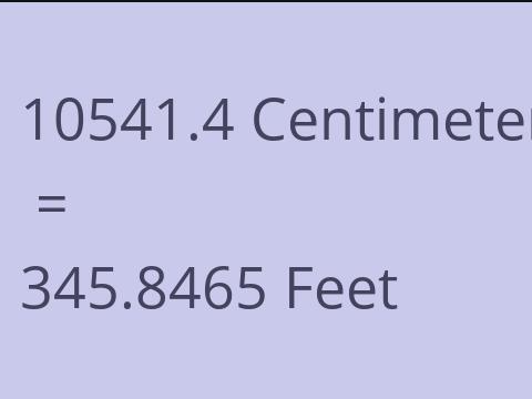 10541.4 CM TO FEET
