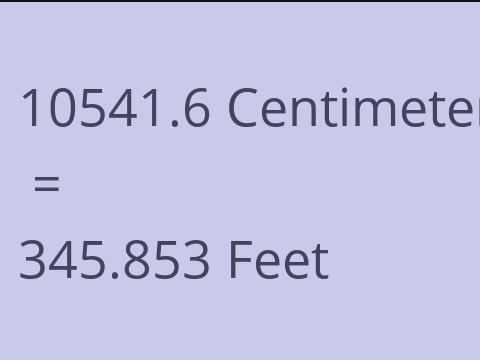 10541.6 CM TO FEET