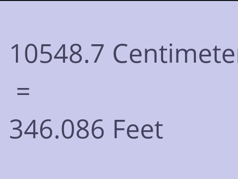 10548.7 CM TO FEET