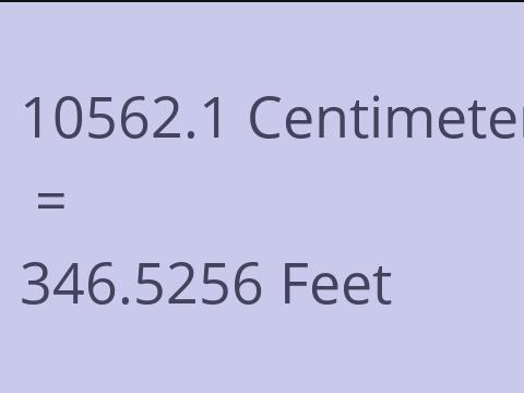 10562.1 CM TO FEET