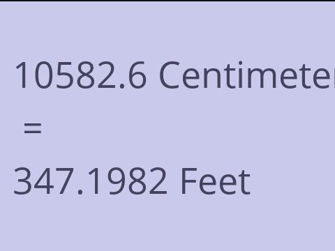 10582.6 CM TO FEET