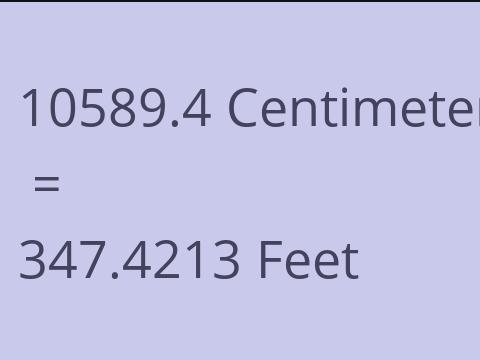 10589.4 CM TO FEET