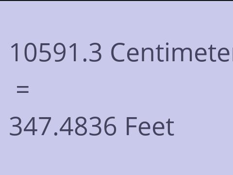 10591.3 CM TO FEET