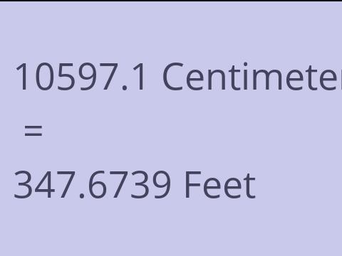 10597.1 CM TO FEET