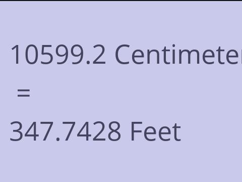 10599.2 CM TO FEET