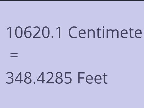 10620.1 CM TO FEET